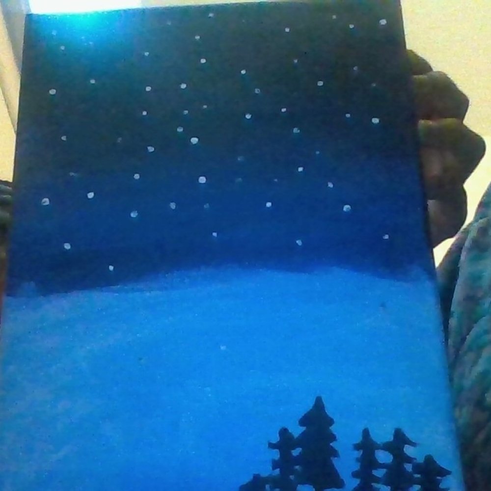 Snowing painting
